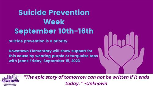 Suicide Prevention Week